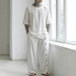 Men's Casual Linen Shirt & Pants 2-Piece Set