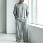 Men's Casual Linen Shirt & Pants 2-Piece Set
