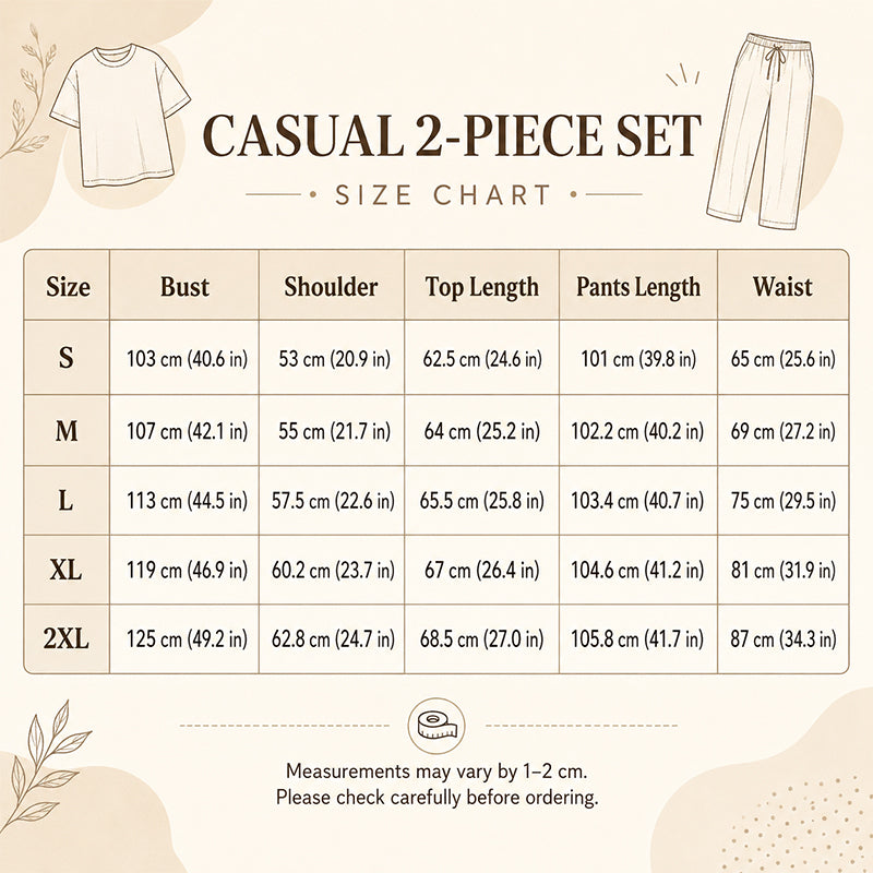 👗✨Women's Effortless Top & Wide-leg Pants Set✨𝘉𝘶𝘺 𝘢𝘯𝘺 2 𝘢𝘯𝘥 𝘨𝘦𝘵 𝘢𝘯 𝘦𝘹𝘵𝘳𝘢 10% 𝘥𝘪𝘴𝘤𝘰𝘶𝘯𝘵