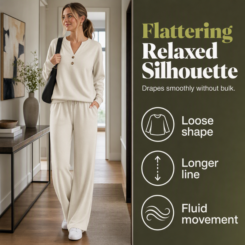 👗✨Women's Effortless Top & Wide-leg Pants Set✨𝘉𝘶𝘺 𝘢𝘯𝘺 2 𝘢𝘯𝘥 𝘨𝘦𝘵 𝘢𝘯 𝘦𝘹𝘵𝘳𝘢 10% 𝘥𝘪𝘴𝘤𝘰𝘶𝘯𝘵