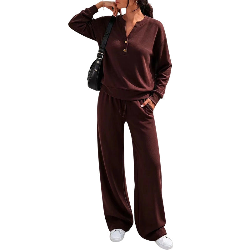 👗✨Women's Effortless Top & Wide-leg Pants Set✨𝘉𝘶𝘺 𝘢𝘯𝘺 2 𝘢𝘯𝘥 𝘨𝘦𝘵 𝘢𝘯 𝘦𝘹𝘵𝘳𝘢 10% 𝘥𝘪𝘴𝘤𝘰𝘶𝘯𝘵