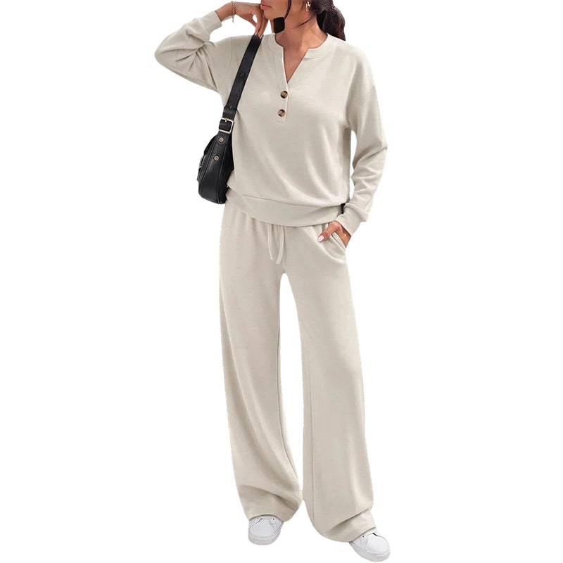 👗✨Women's Effortless Top & Wide-leg Pants Set✨𝘉𝘶𝘺 𝘢𝘯𝘺 2 𝘢𝘯𝘥 𝘨𝘦𝘵 𝘢𝘯 𝘦𝘹𝘵𝘳𝘢 10% 𝘥𝘪𝘴𝘤𝘰𝘶𝘯𝘵