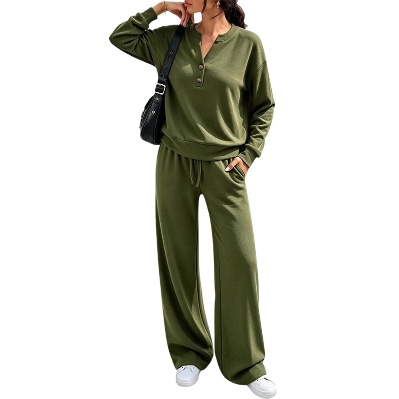 👗✨Women's Effortless Top & Wide-leg Pants Set✨𝘉𝘶𝘺 𝘢𝘯𝘺 2 𝘢𝘯𝘥 𝘨𝘦𝘵 𝘢𝘯 𝘦𝘹𝘵𝘳𝘢 10% 𝘥𝘪𝘴𝘤𝘰𝘶𝘯𝘵