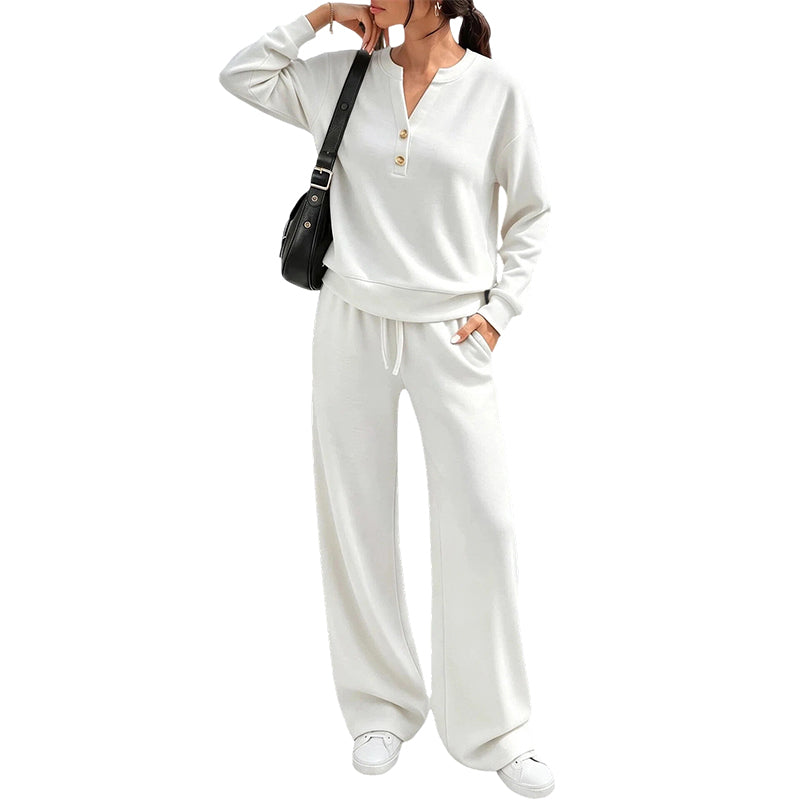 👗✨Women's Effortless Top & Wide-leg Pants Set✨𝘉𝘶𝘺 𝘢𝘯𝘺 2 𝘢𝘯𝘥 𝘨𝘦𝘵 𝘢𝘯 𝘦𝘹𝘵𝘳𝘢 10% 𝘥𝘪𝘴𝘤𝘰𝘶𝘯𝘵