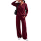 👗✨Women's Effortless Top & Wide-leg Pants Set✨𝘉𝘶𝘺 𝘢𝘯𝘺 2 𝘢𝘯𝘥 𝘨𝘦𝘵 𝘢𝘯 𝘦𝘹𝘵𝘳𝘢 10% 𝘥𝘪𝘴𝘤𝘰𝘶𝘯𝘵