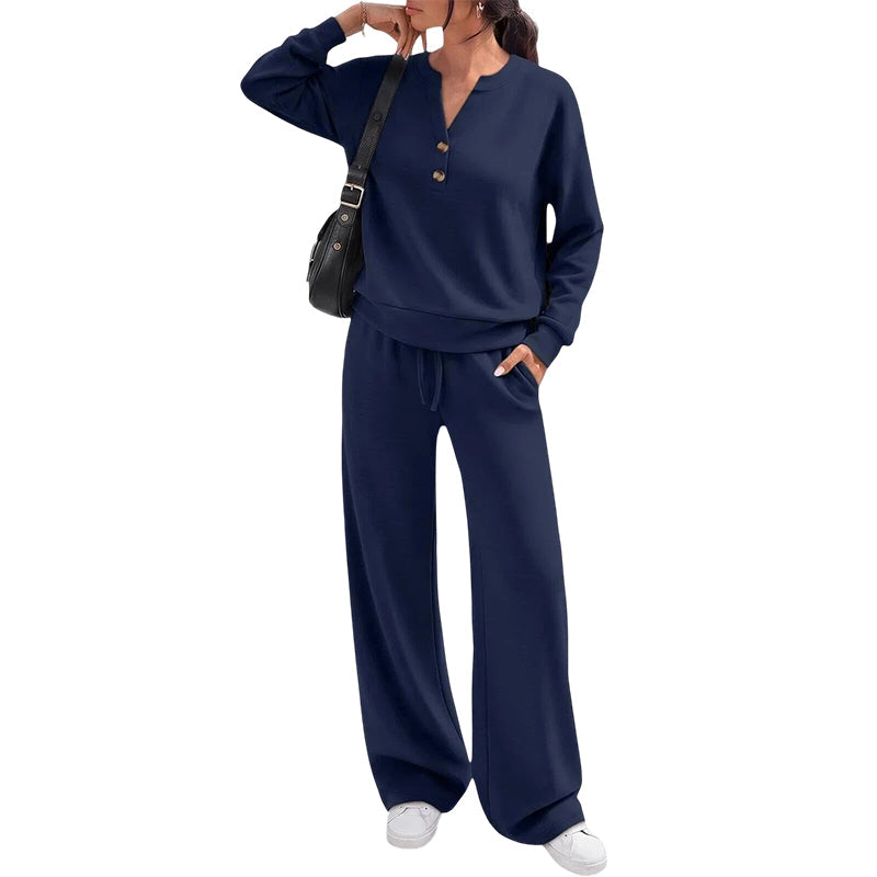 👗✨Women's Effortless Top & Wide-leg Pants Set✨𝘉𝘶𝘺 𝘢𝘯𝘺 2 𝘢𝘯𝘥 𝘨𝘦𝘵 𝘢𝘯 𝘦𝘹𝘵𝘳𝘢 10% 𝘥𝘪𝘴𝘤𝘰𝘶𝘯𝘵