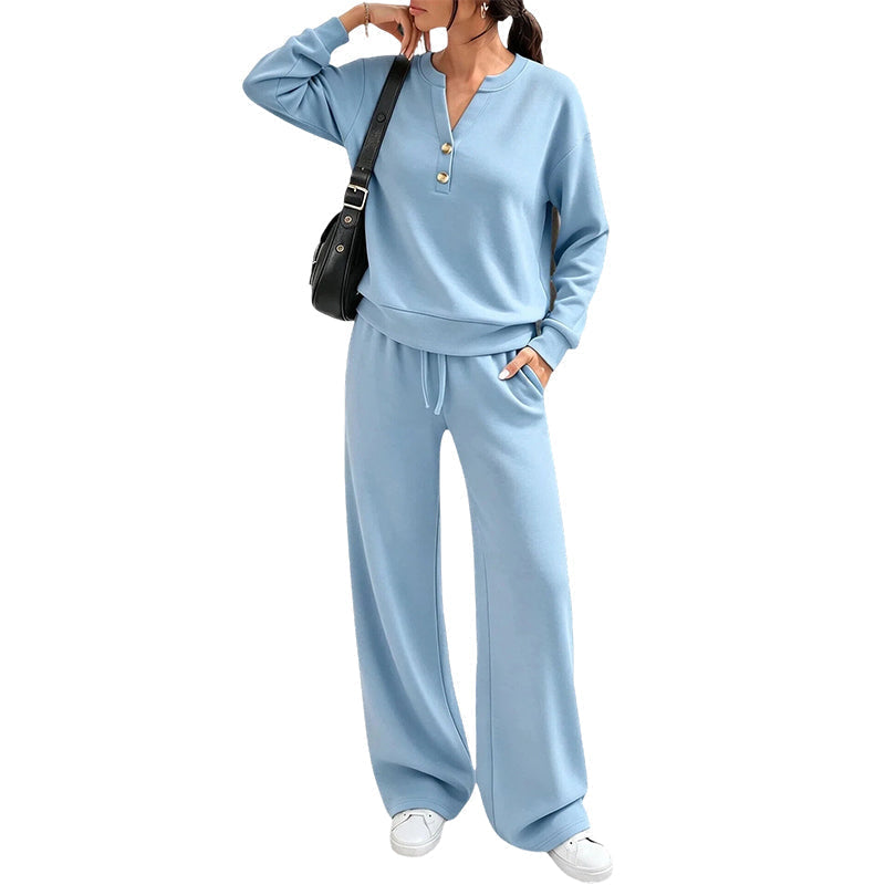👗✨Women's Effortless Top & Wide-leg Pants Set✨𝘉𝘶𝘺 𝘢𝘯𝘺 2 𝘢𝘯𝘥 𝘨𝘦𝘵 𝘢𝘯 𝘦𝘹𝘵𝘳𝘢 10% 𝘥𝘪𝘴𝘤𝘰𝘶𝘯𝘵