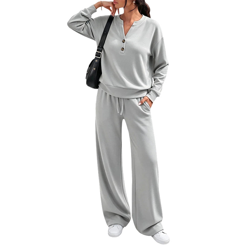 👗✨Women's Effortless Top & Wide-leg Pants Set✨𝘉𝘶𝘺 𝘢𝘯𝘺 2 𝘢𝘯𝘥 𝘨𝘦𝘵 𝘢𝘯 𝘦𝘹𝘵𝘳𝘢 10% 𝘥𝘪𝘴𝘤𝘰𝘶𝘯𝘵