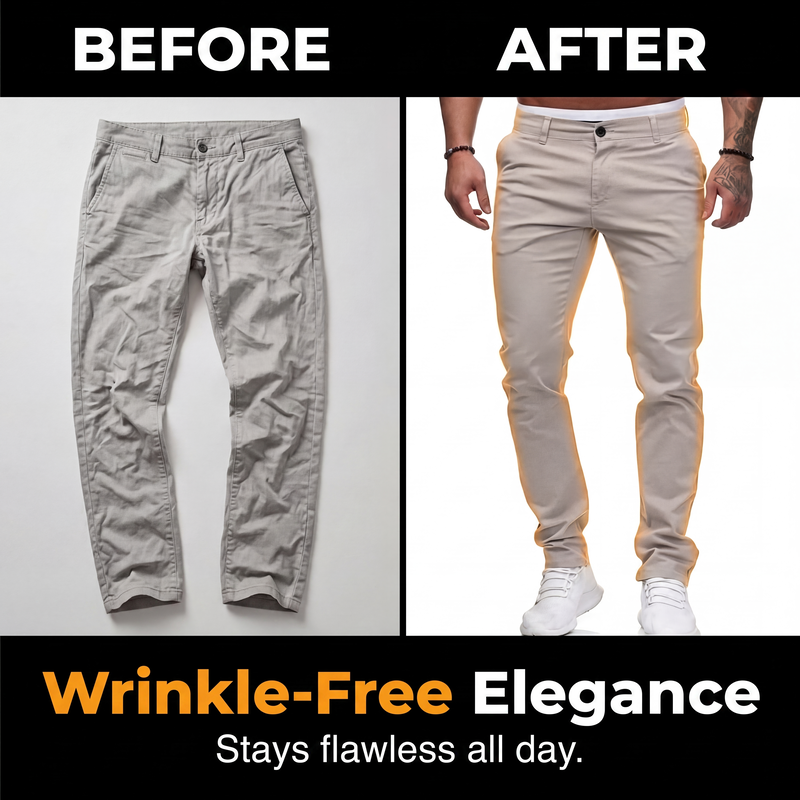 ⏳LAST DAY SALE 70% OFF🏆✨Men’s Modern Slim-Stretch Trousers – Sleek Fit & All-Day Comfort