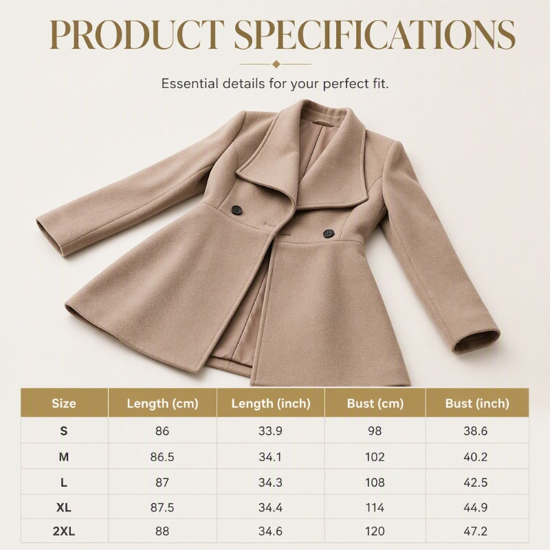 🧥Women's Elegant Slim Fit Lapel Coat