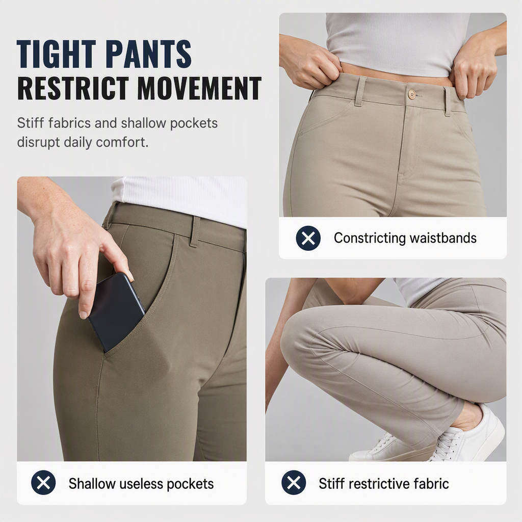 👖 ONLY £15.99! ✨ Women’s Relaxed Fit Straight-Leg Cargo Trousers — Comfy Everyday Style with Utility Pockets