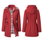 Women Waterproof Long Hooded Trench Coats