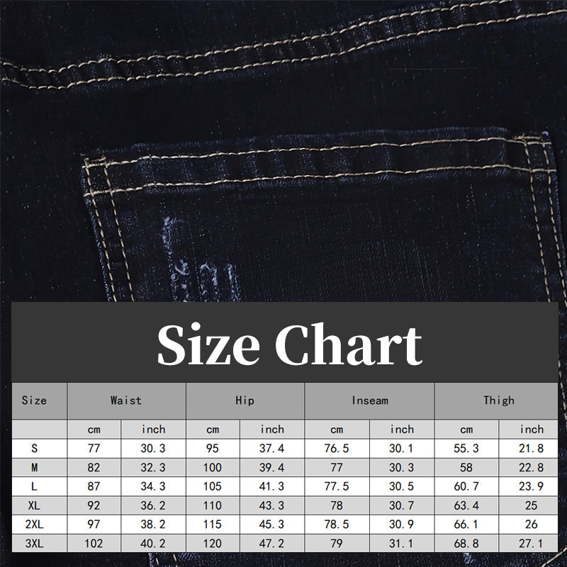 Men’s Straight Fit Distressed Denim Jeans